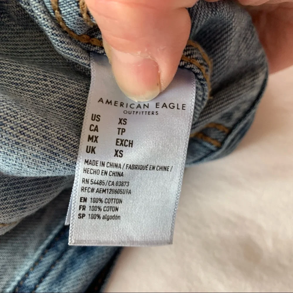 American Eagle Jean Jacket Classic style - Picture 9 of 10